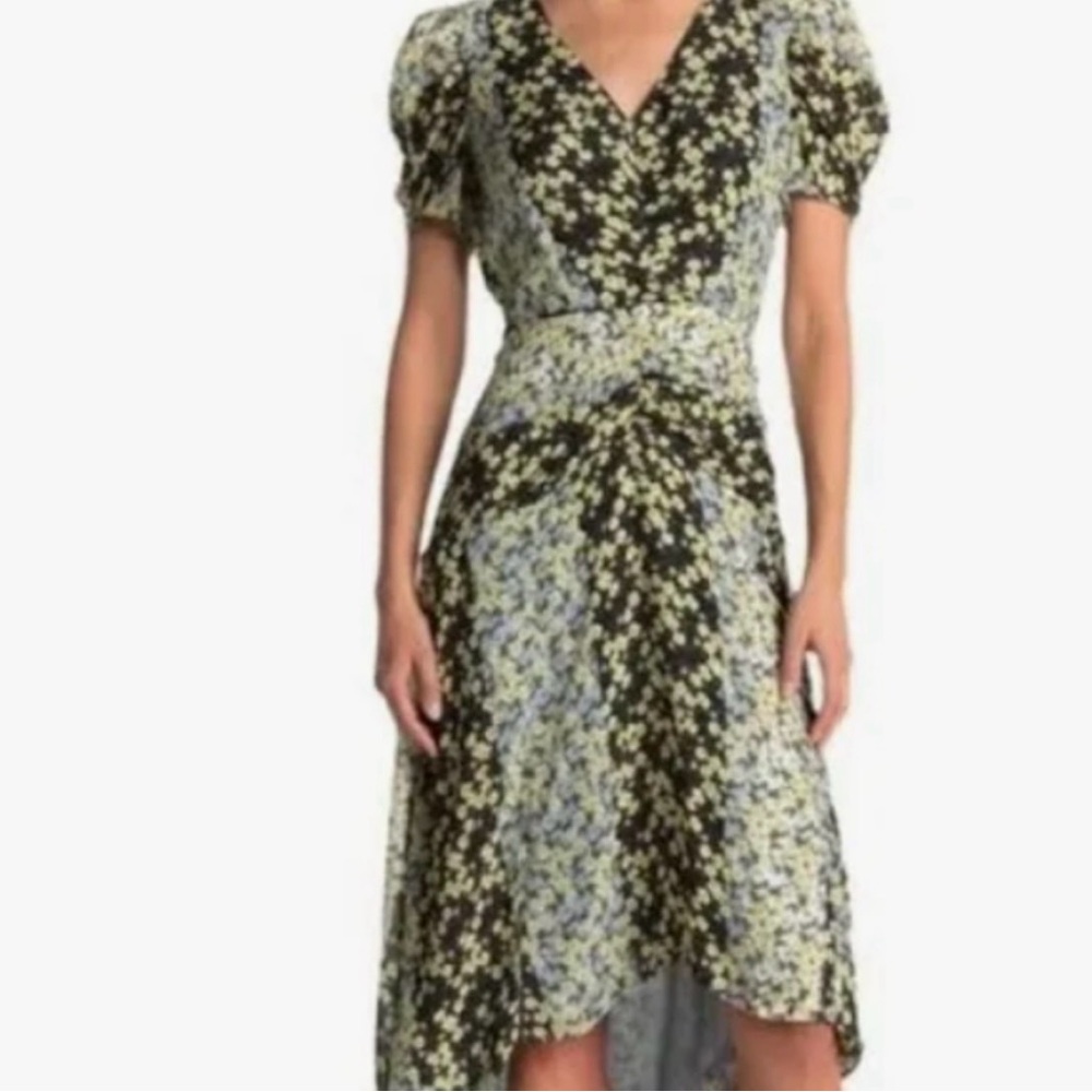 NWT Parker New York Floral Midi Dress Size 4 Blossom print original MSRP $448